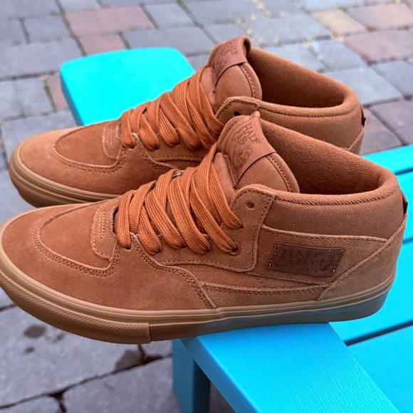 Mens Vans Skate Half Cab Brown & Gum Skateboard Shoes US Size 7.5 - Barely Used - Picture 6 of 9